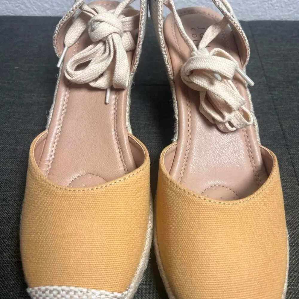 Journee-collection Women's Yellow and Tan Espadrilles